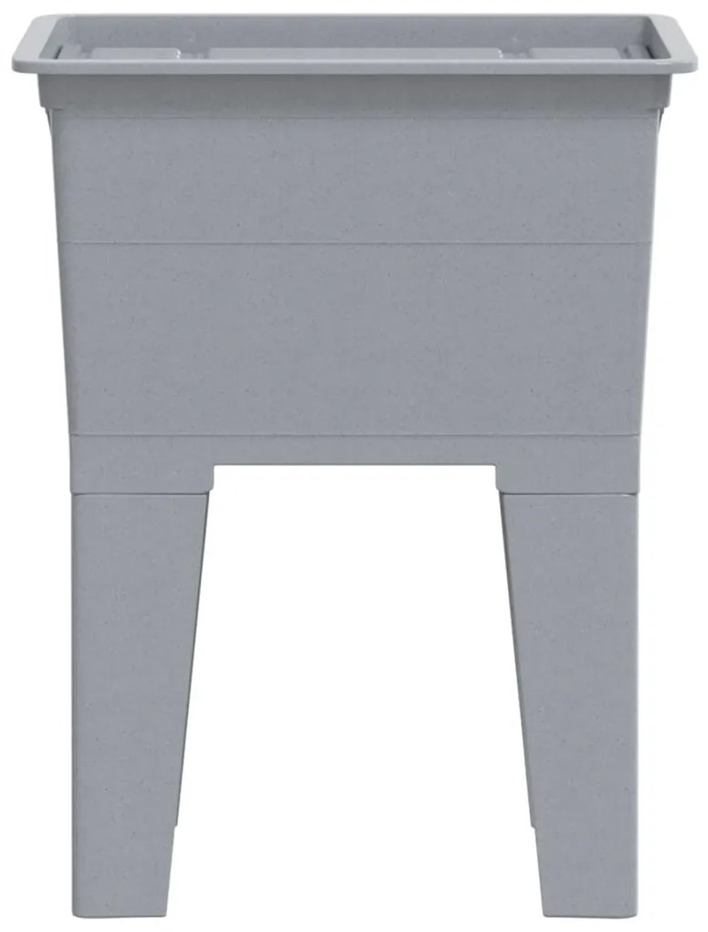Tanque de lavar roupa 59x41x75 cm resina cinzento