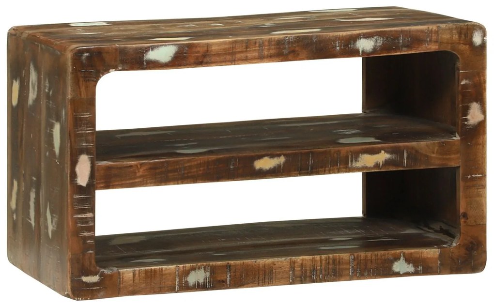 Armário de TV 60x32x36 cm Madeira Recuperada Maciça