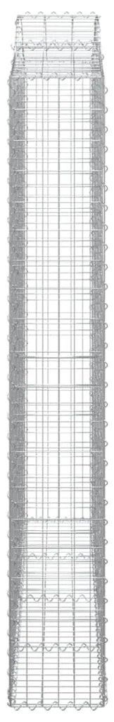 Cesto gabião arqueado 200x30x200/220 cm ferro galvanizado
