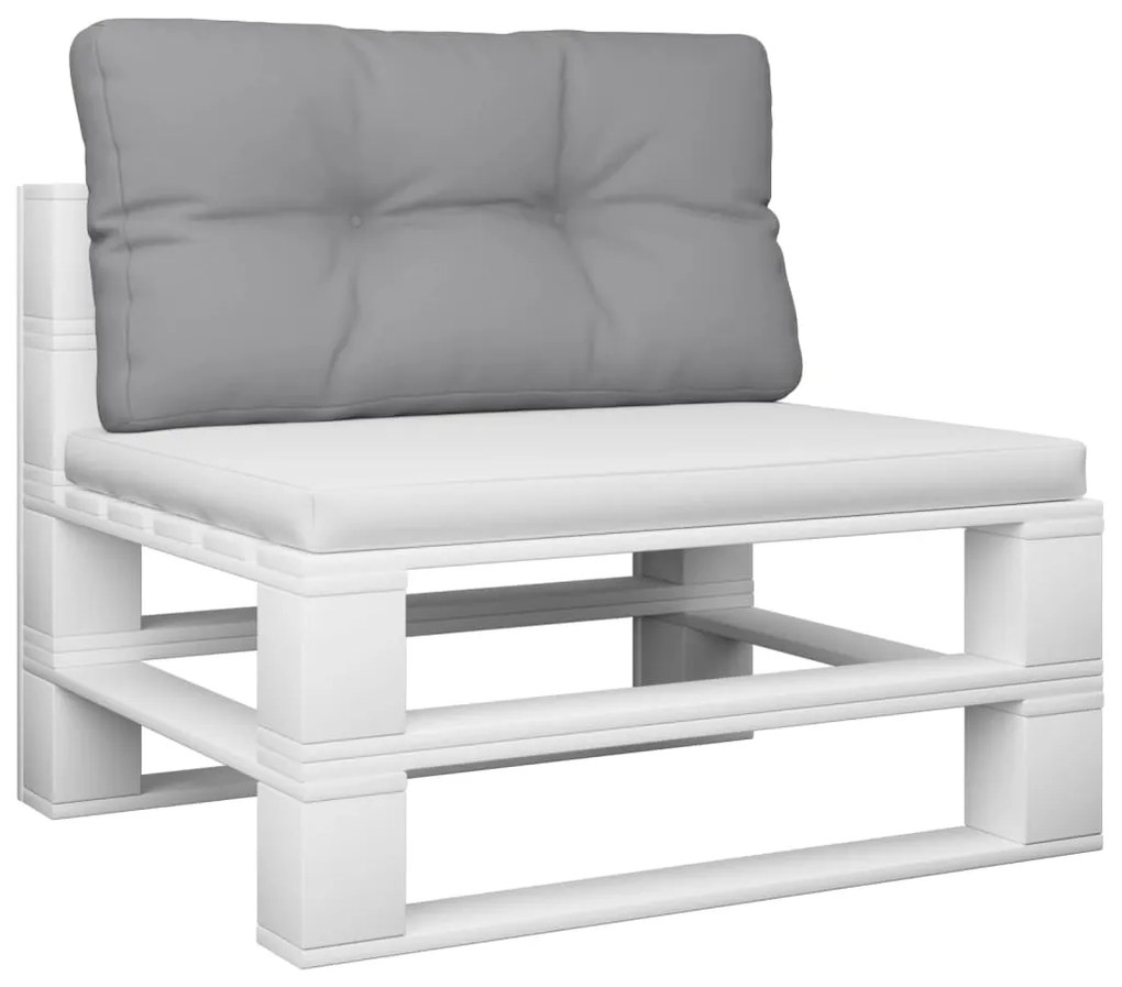 Almofadão para sofá de paletes 80x40x12 cm tecido cinza