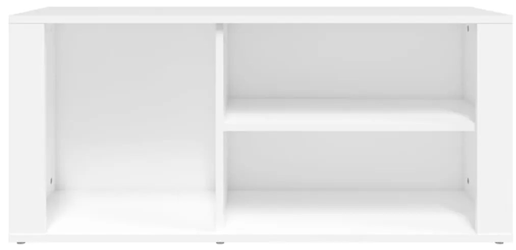 Sapateira Loures - Com 3 Compartimentos - Cor Branco - 100x35x45 cm -