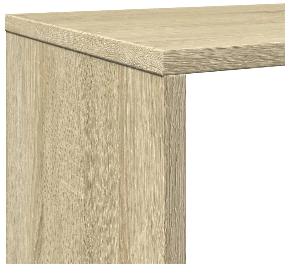 Estante 102x29x143 cm derivados madeira cor carvalho sonoma