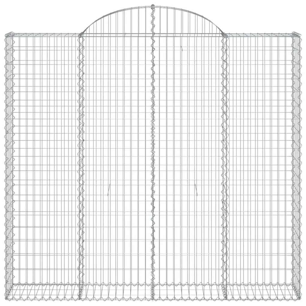 Cestos gabião arqueados 8pcs 200x50x180/200cm ferro galvanizado