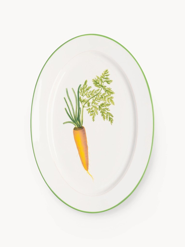 Prato de servir em Fine Bone China Carrot