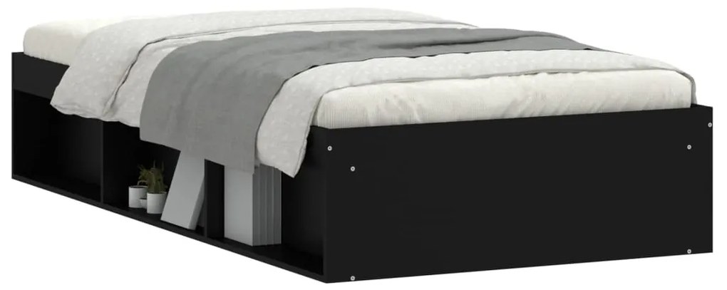 Estrutura de cama 90x200 cm preto