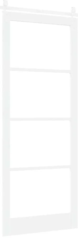 Conjunto de Porta Deslizante com Hardware vidaXL Branco 93x232 cm Made