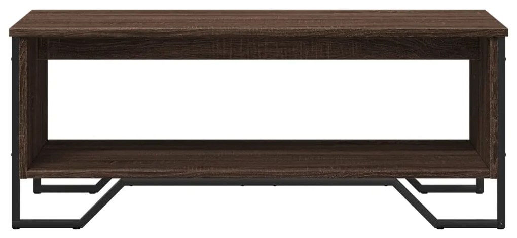 Mesa de centro 100x51x40 cm derivados madeira carvalho castanho