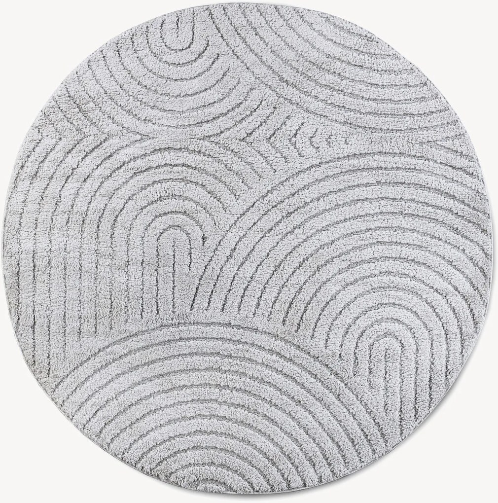 Tapete redondo com relevo New York Panglao