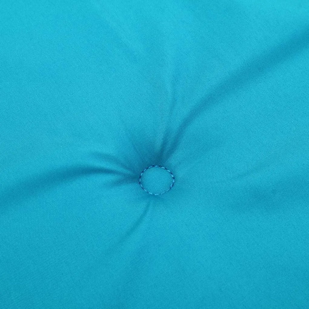 Almofadão p/ banco de jardim 200x50x4 cm tecido turquesa