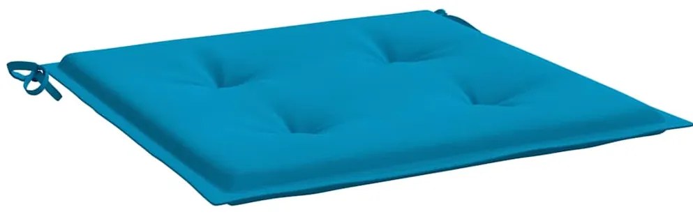 Almofadões p/ cadeiras jardim 4pcs 40x40x3 cm oxford azul