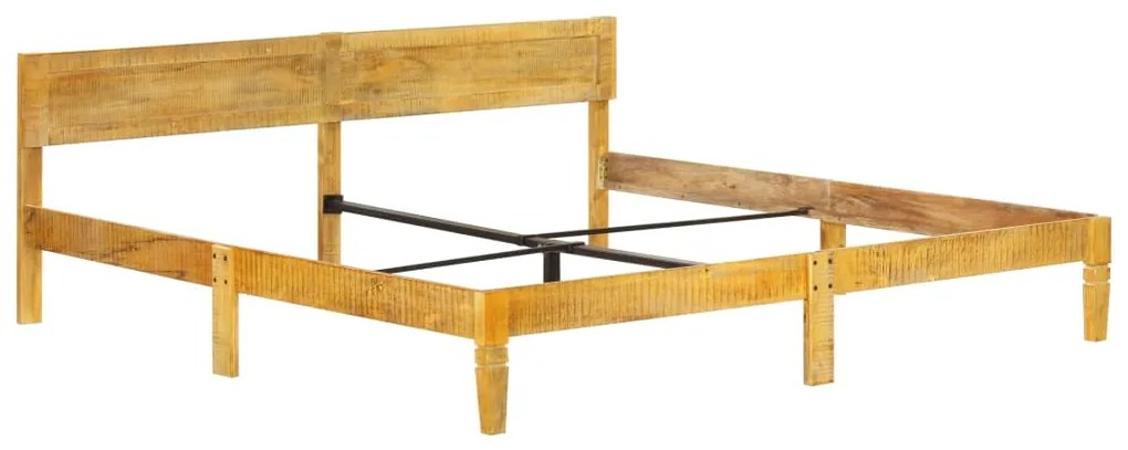 Estrutura de cama 200 cm madeira de mangueira maciça