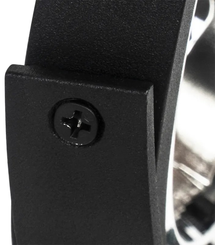 Sistema de calhas com 3 focos pretos monofásicos - Go Moderno