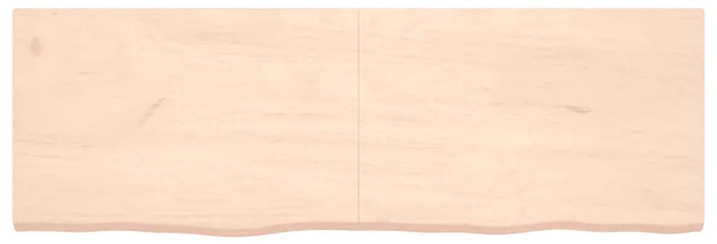 Prateleira de parede 180x60x(2-4)cm carvalho maciço não tratado