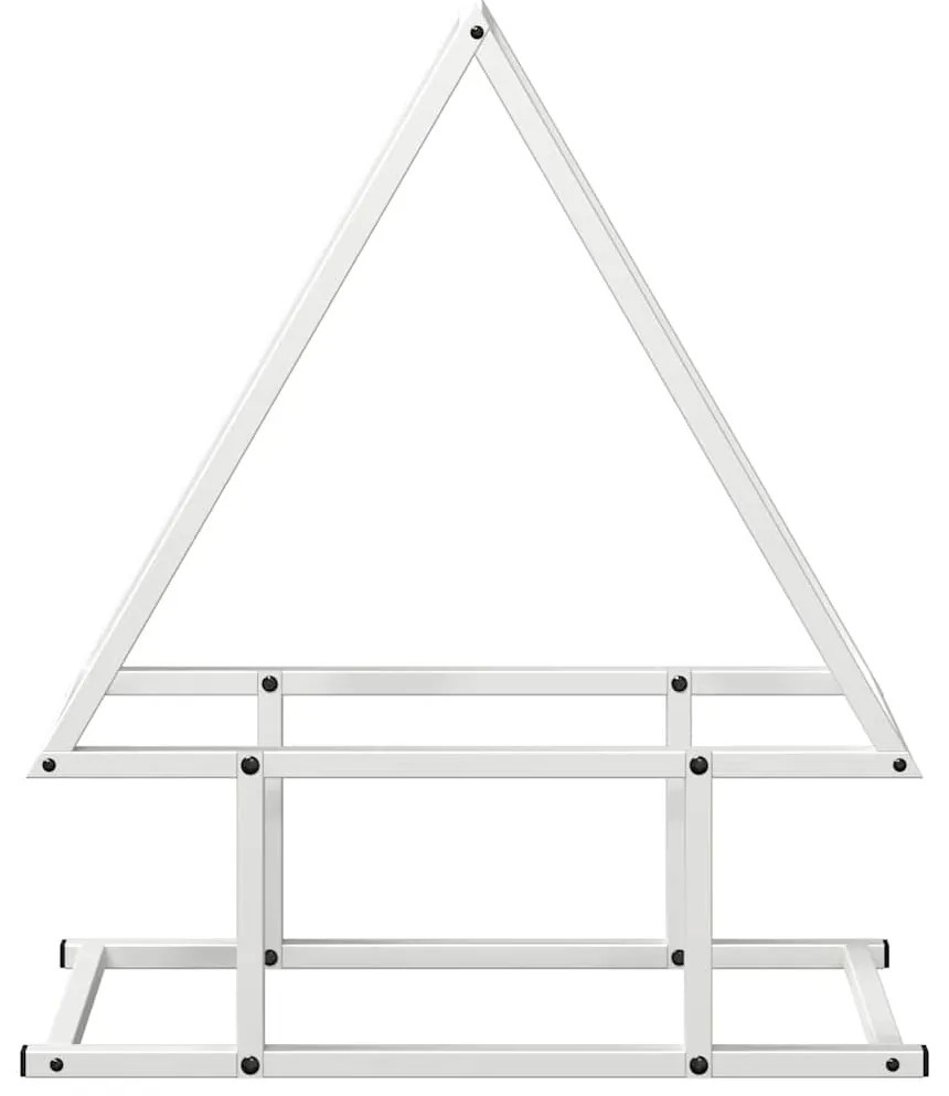 Suporte para lenha 50x25x60 cm aço laminado a frio branco