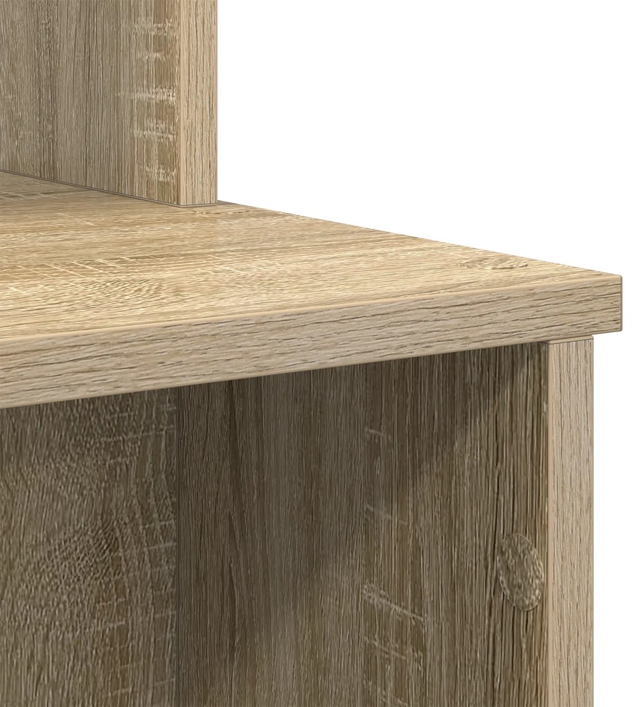 Mesa com Armazenamento Carvalho Sonoma 120.5x44x88.5 cm Madeira Proces