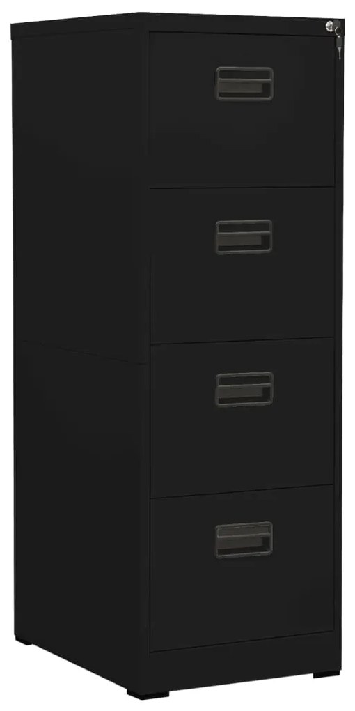 vidaXL Arquivador 46x62x133 cm aço preto