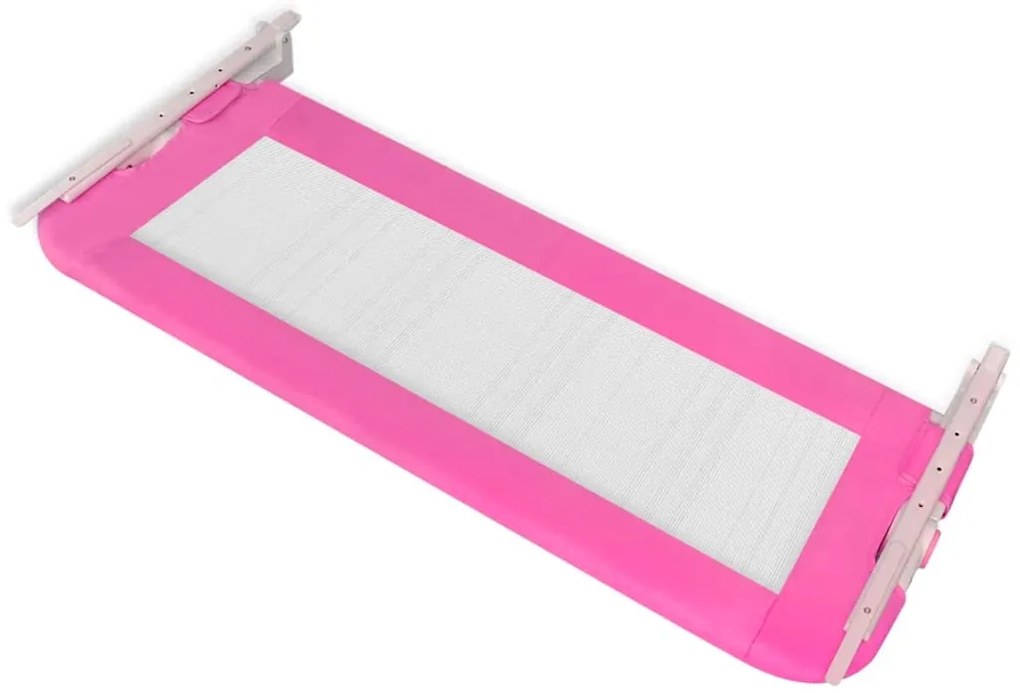 Toddler Barra de segurança para cama 102 x 42 cm rosa