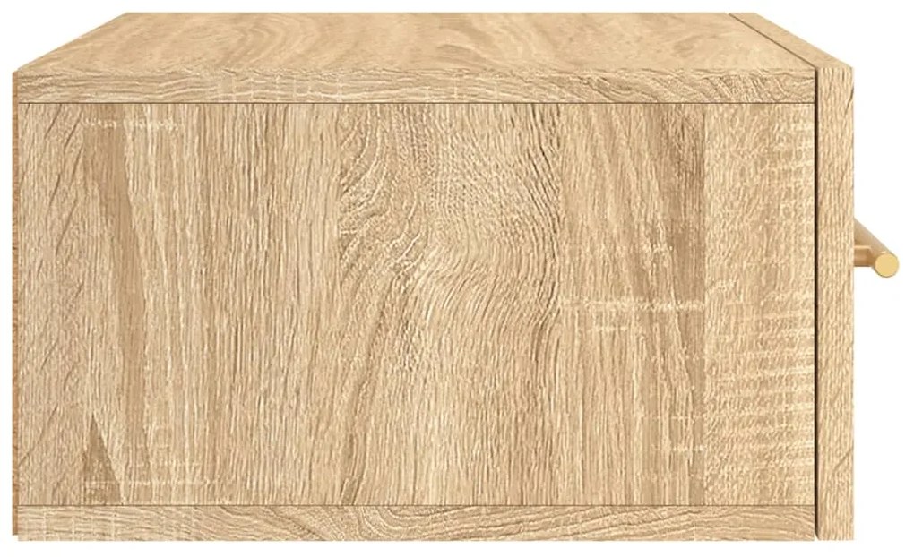 Mesa de cabeceira montagem na parede 35x35x20 cm cor sonoma