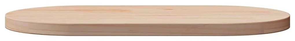 Tampo de mesa oval 70x35x2,5 cm madeira de pinho maciça
