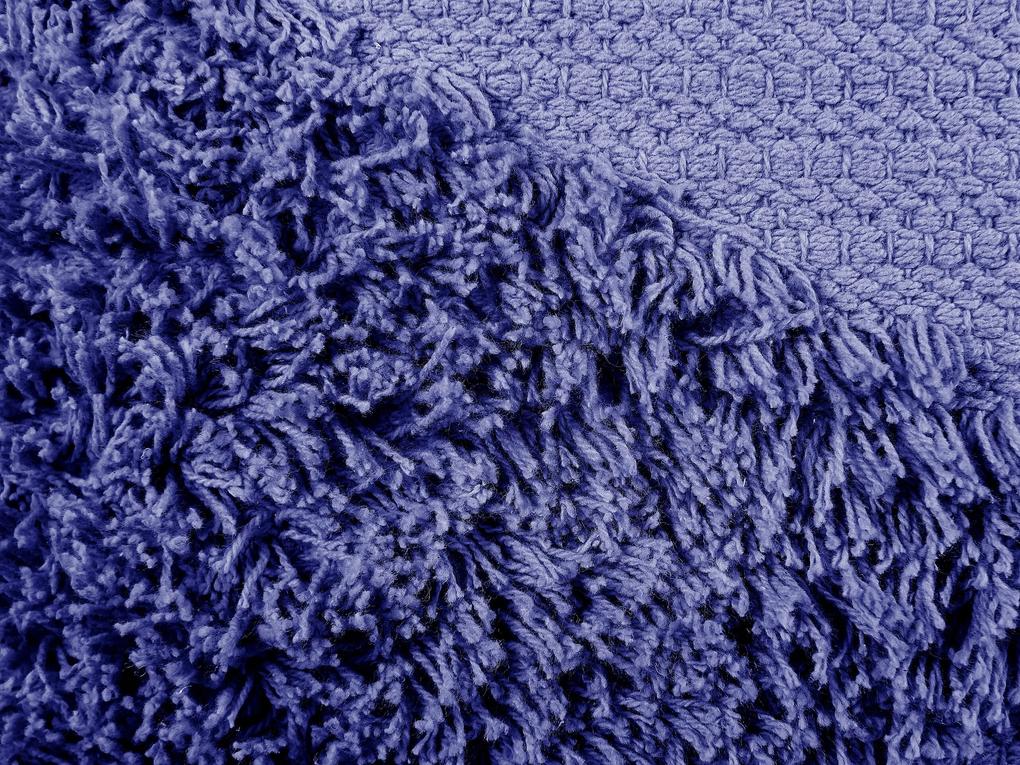 Almofada decorativa em algodão violeta 45 x 45 cm RHOEO Beliani