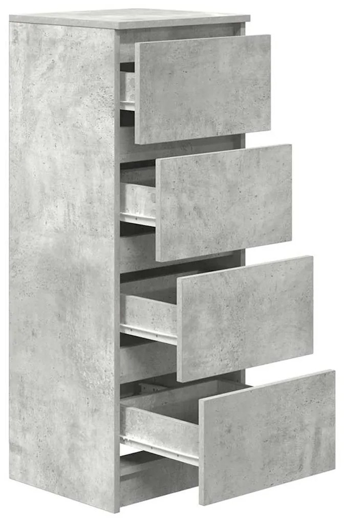 Aparador 37,5x35x99 cm derivados de madeira cinza cimento