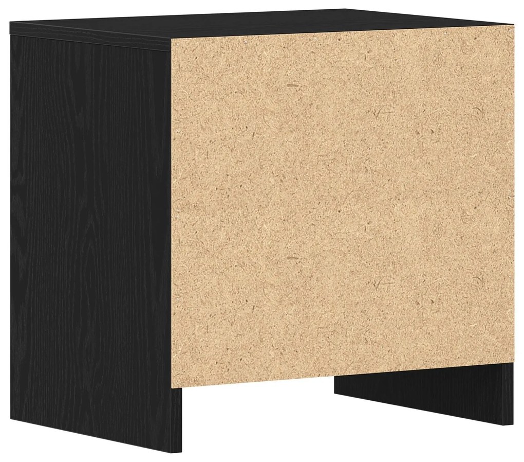 móvel de cabeceira vidaXL Preto Carvalho 45x34x44,5 cm Madeira de Enge
