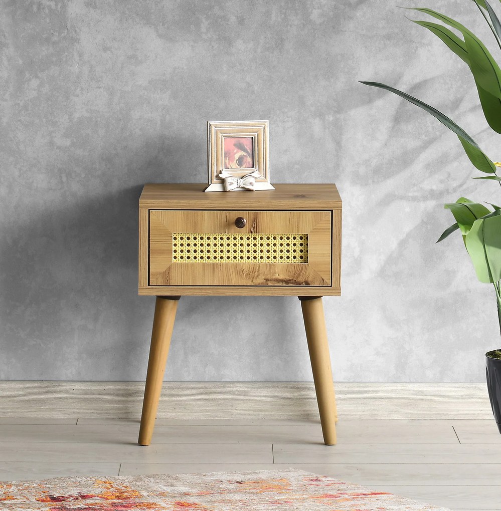 Mesa de Cabeceira Euromos – Carvalho – 40x50x35 cm