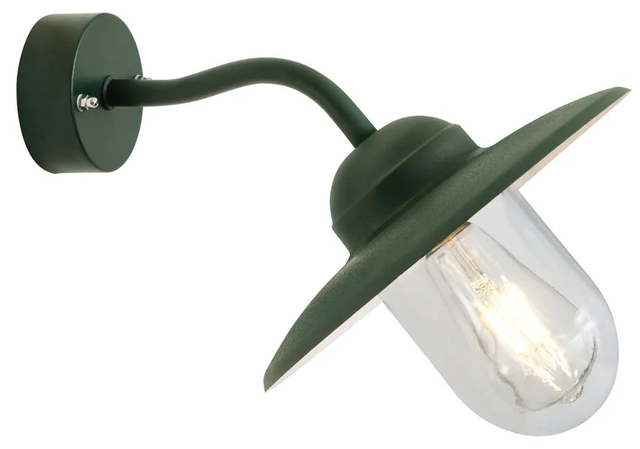 Candeeiro de Parede Exterior Verde Escuro IP44 - Munich Industrial