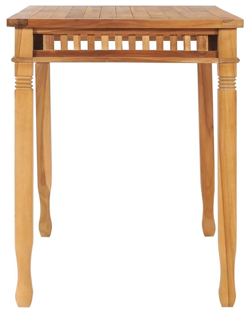 Mesa de jantar para jardim 110x65x80 cm madeira de teca maciça