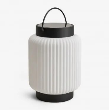 Lâmpada De Mesa Solar Led Sem Fios Para Exterior Em Ferro Luize Preto - Sklum