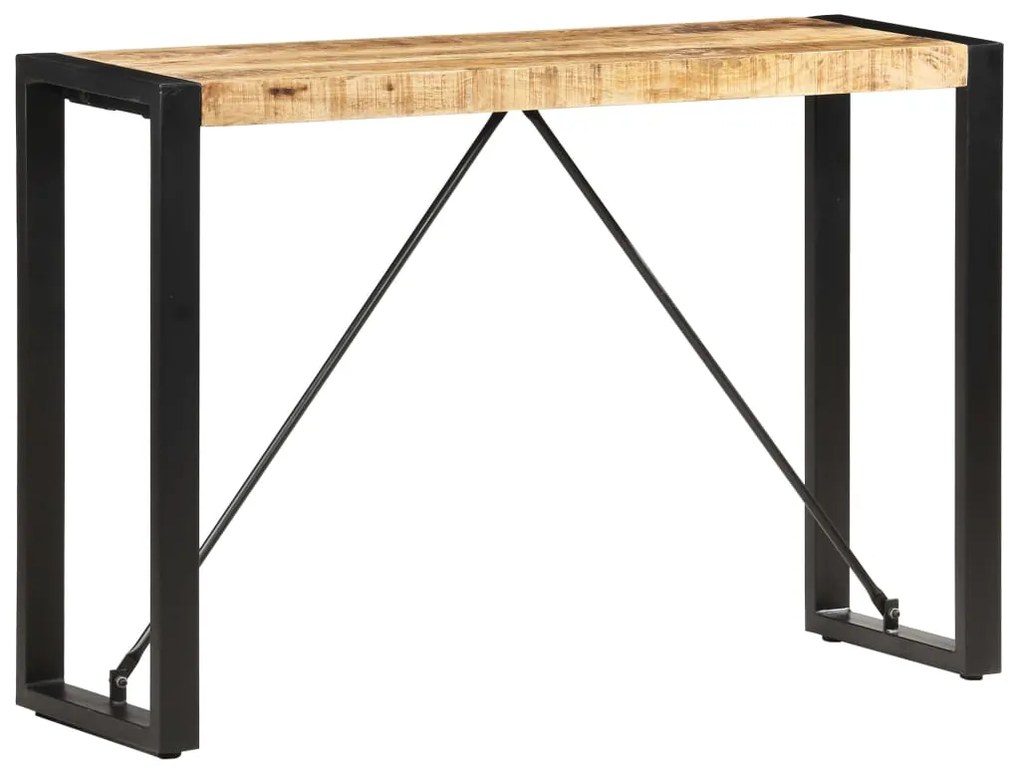 Mesa consola 110x35x76 cm madeira de mangueira maciça