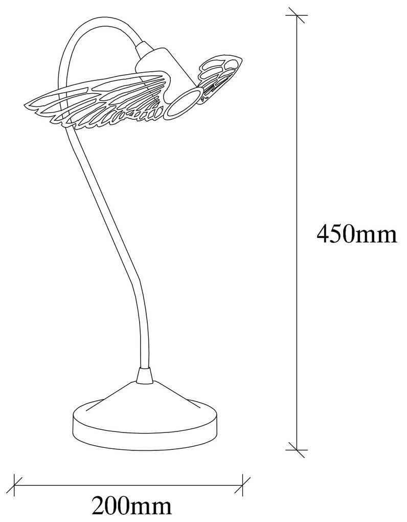 ****
Candeeiro de Mesa Angel – Preto e Dourado – 20 x 20 x 45 cm
**
