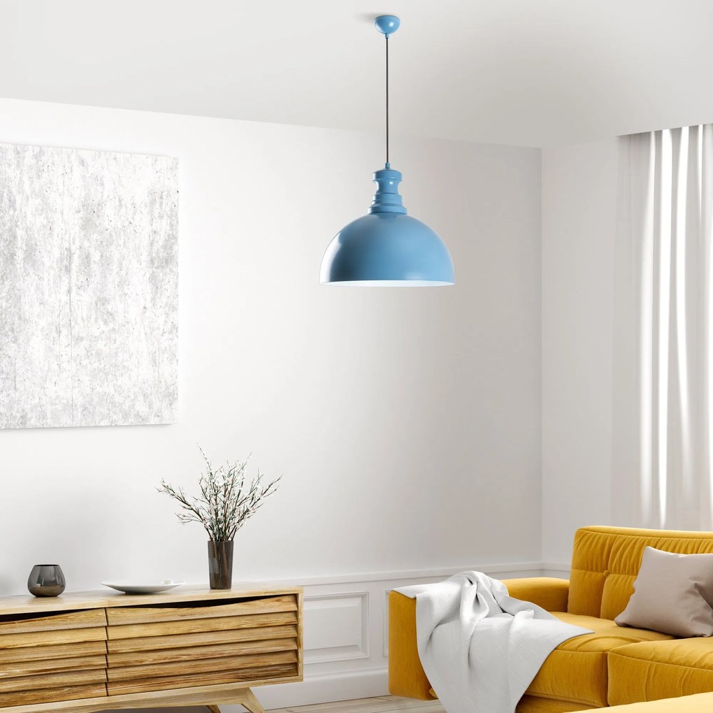 Candeeiro Kure – Azul Claro – Ø40 h:37 cm