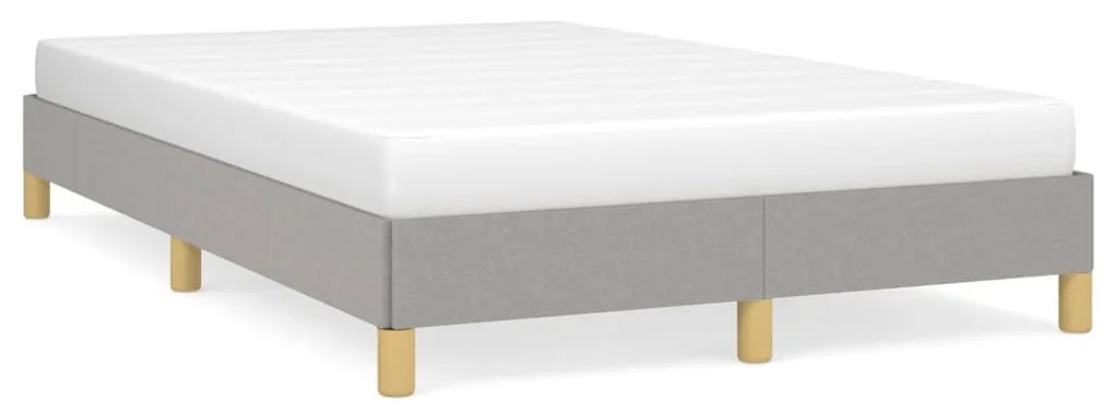 vidaXL Estrutura de cama 120x190 cm tecido cinzento-claro