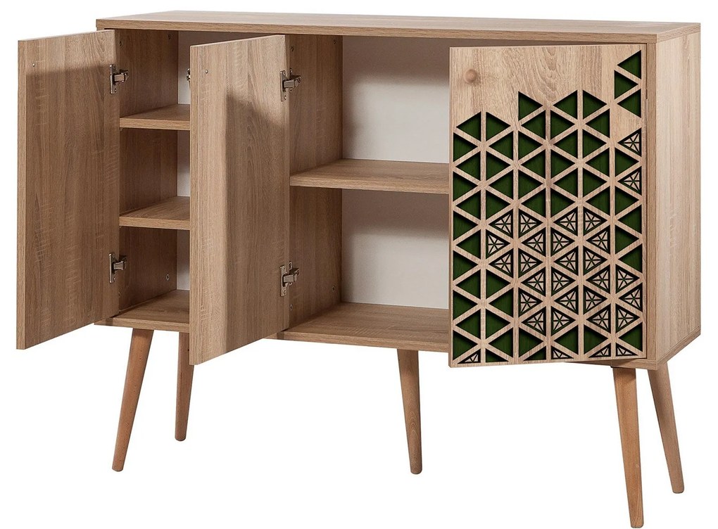 Console Mega – Carvalho Sonoma – 120 cm x 90 cm x 36 cm