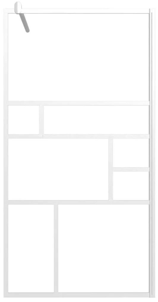 Divisória de chuveiro 115x195 cm vidro ESG branco