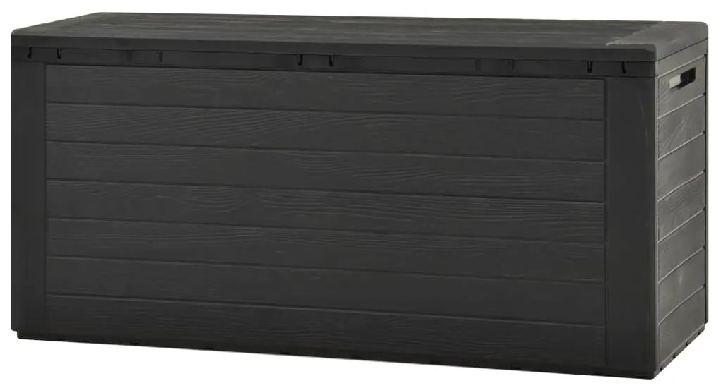 Caixa de arrumação para jardim 116x44x55 cm antracite