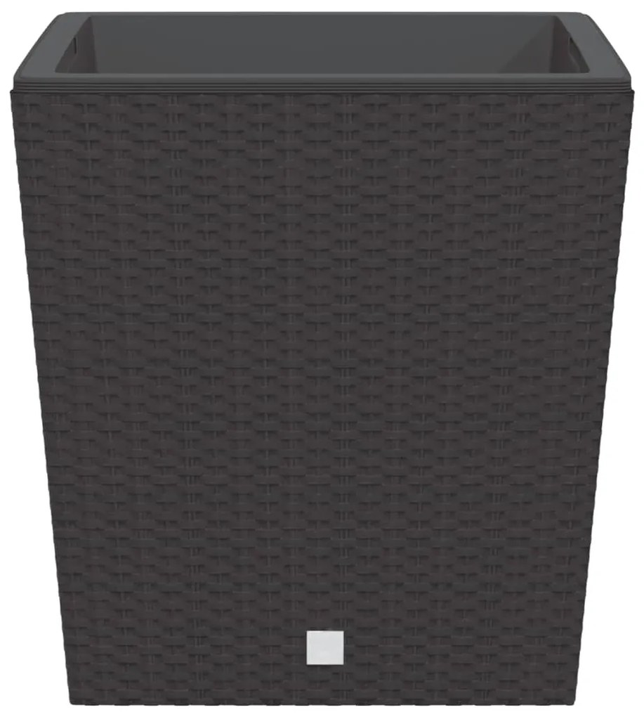 Vaso com interior removível 37 / 64 L vime PP castanho