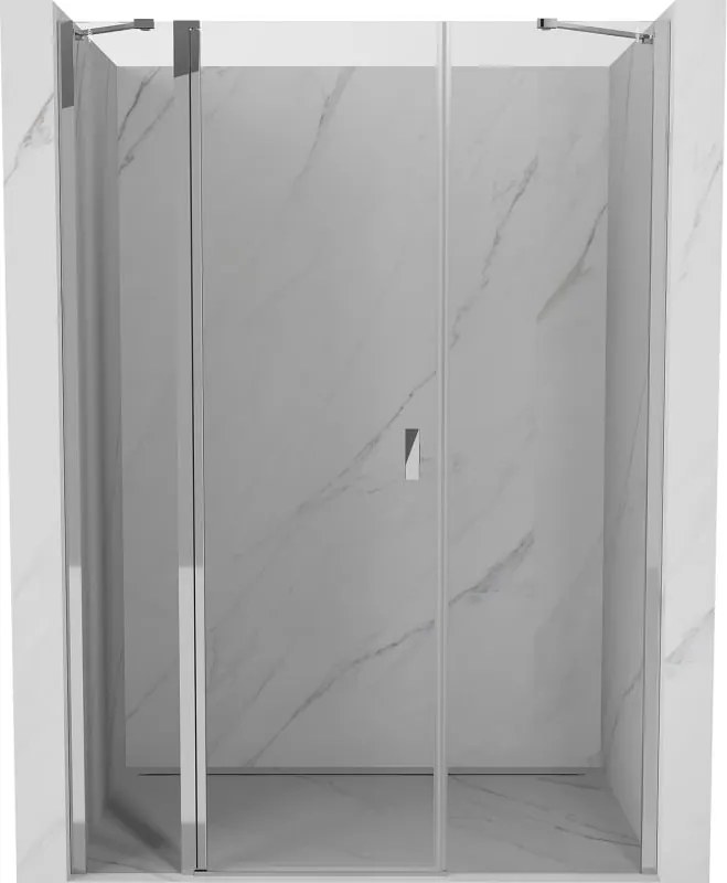 Mexen Mist porta de duche de abrir 130 cm, transparente, cromado - 8A4-130-001-01-00