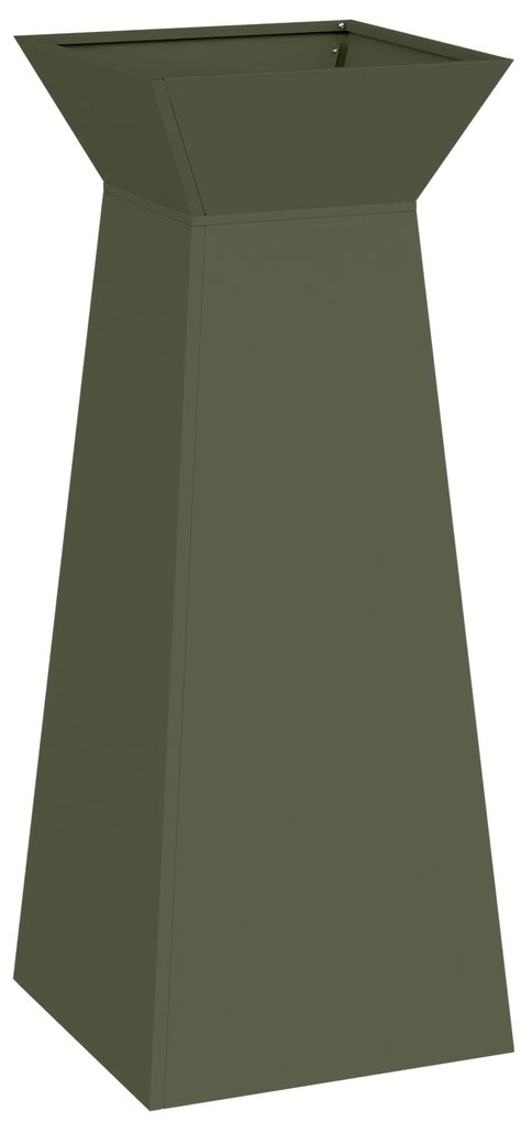 Suporte para Plantas Verde azeitona Metal 40 x 40 x 101 cm