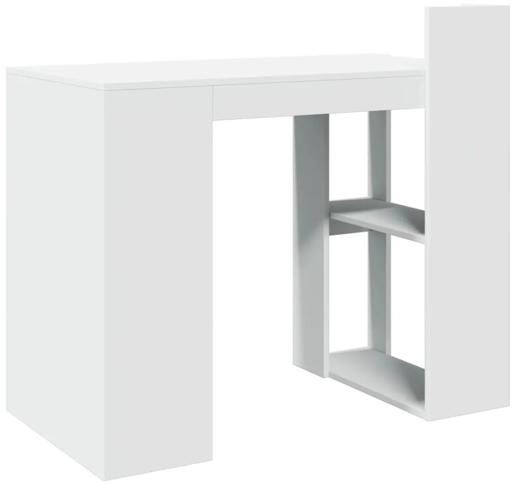 Secretária 103,5x56,5x94 cm derivados de madeira branco