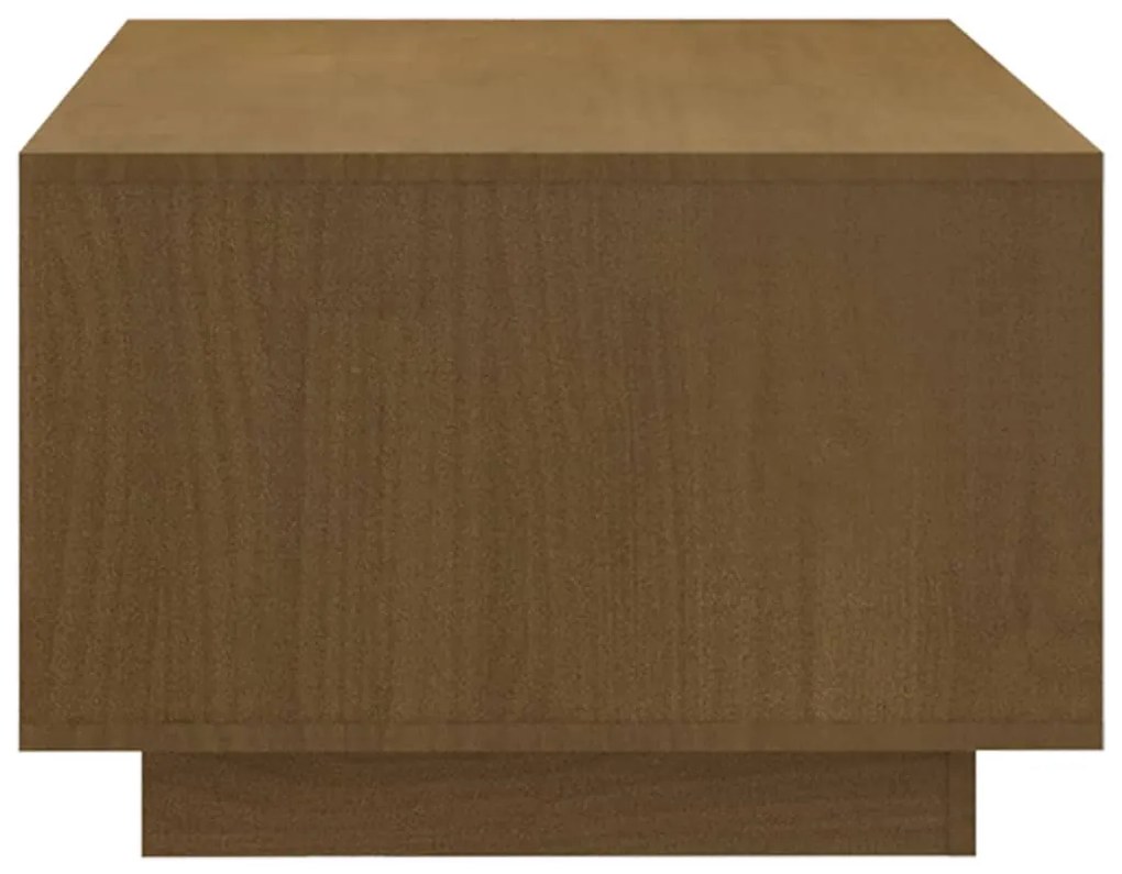 Mesa de centro 110x50x33,5 cm pinho maciço castanho mel