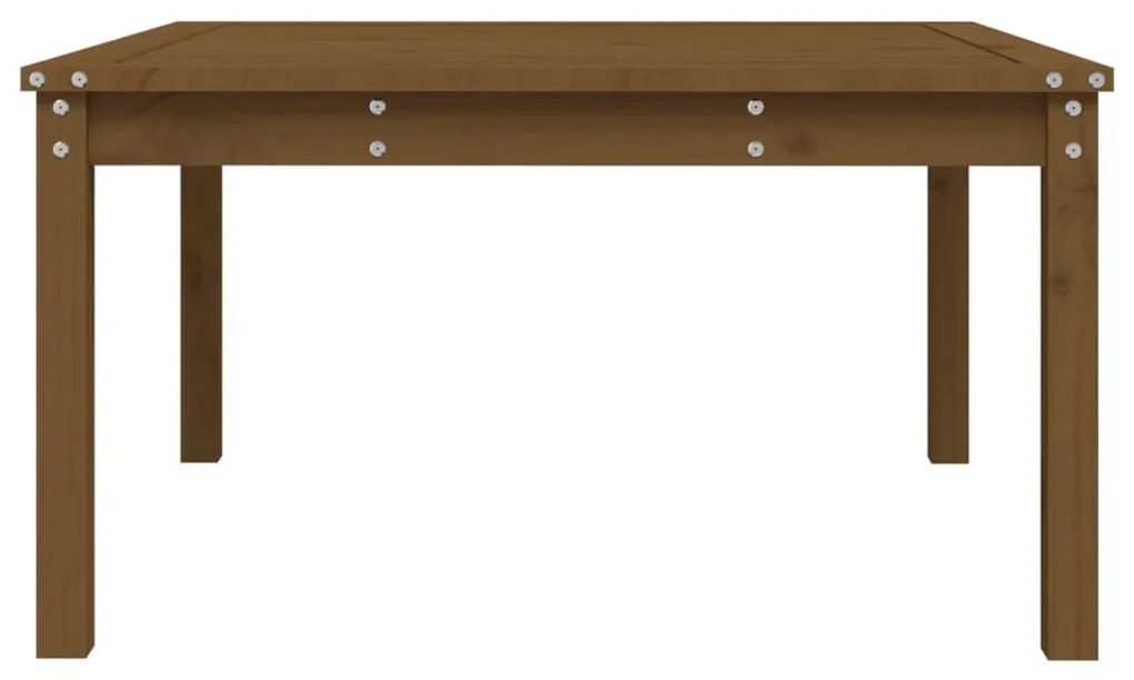 Mesa de jardim 82,5x82,5x45 cm pinho maciço castanho-mel