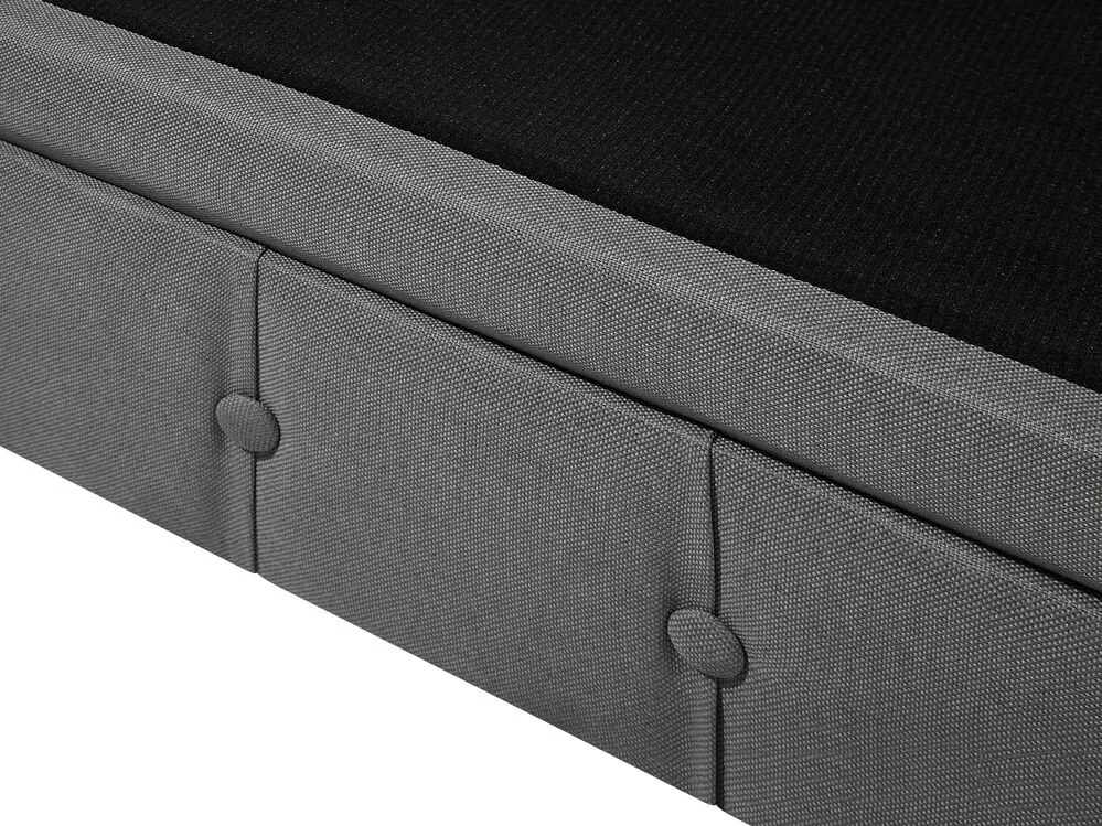 Conjunto de sofás com 4 lugares em tecido cinzento claro CHESTERFIELD BIG Beliani
