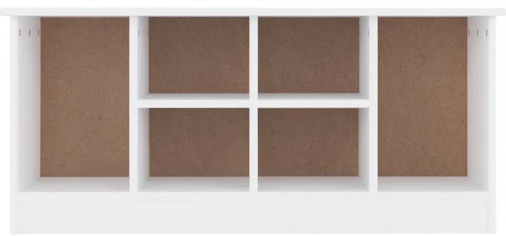 Banco sapateira ALTA 100x35x45cm madeira de pinho maciça branco