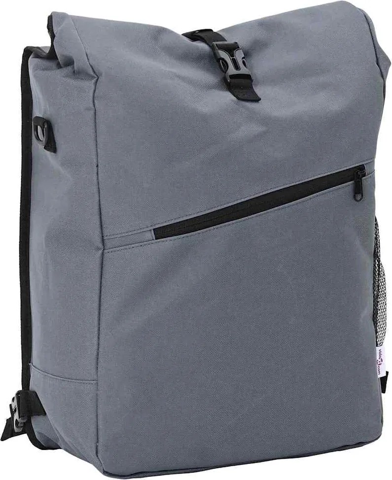 vidaXL Bolsa de Bicicleta Cinzeto 33 x 16 x 60 cm Poliéster
