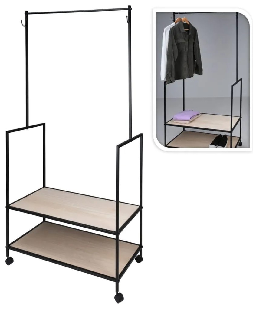 439769 H&S Collection Cabide com 2 ganchos metal