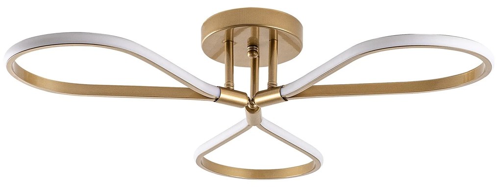 Candeeiro de Teto Damla – Dourado – 68x14x68 cm