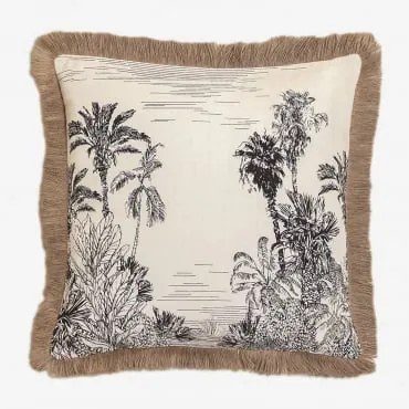 Almofada Quadrada 45x45 Cm Em Algodão Diwas A - Sklum