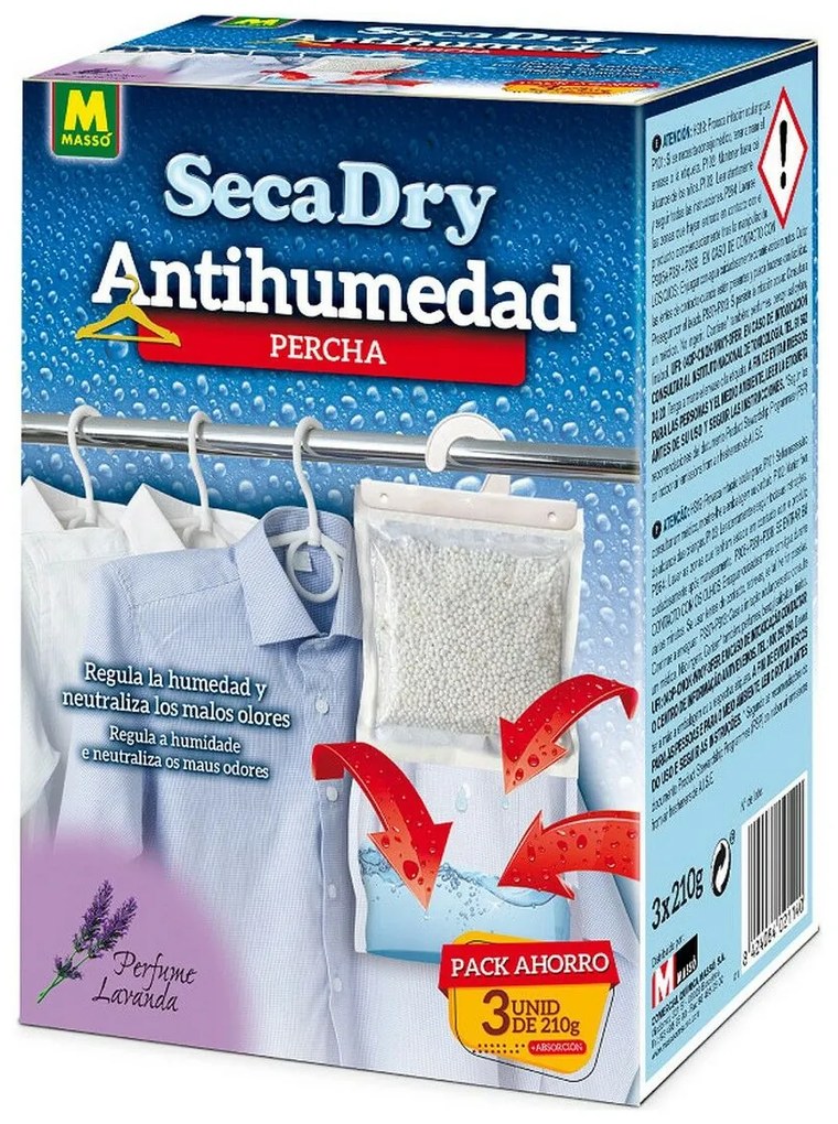 Anti-humidade Massó 3 x 120 g Cabide 3 Unidades